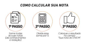 como calcular a nota do enem